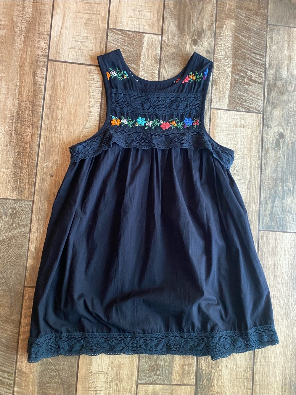 Double D Ranch Navy Embroidered Tank - Picture 4 of 9